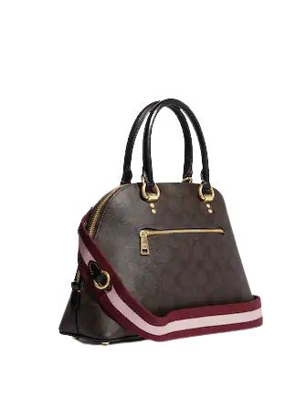 Coach Katy Satchel In Signature Canvas With Ski Patches CE594 