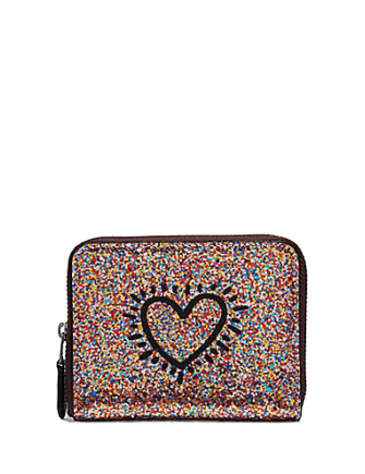 Coach Keith Haring Small Zip Around Wallet