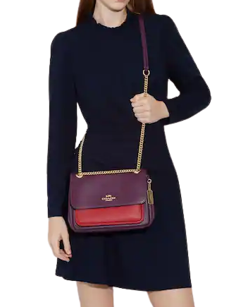 Coach klare crossbody 2025 red