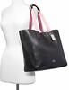 Coach Large Derby Tote with Checker Heart Print Interior