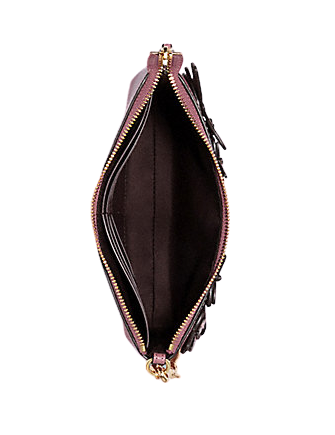 Coach Large Wristlet With Butterfly Applique