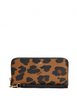 Coach Long Zip Around Wallet With Leopard Print