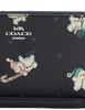 Coach Long Zip Around Wallet With Snowman Print