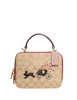 Coach Lunar New Year Box Crossbody In Signature Canvas With Rabbit And Carriage