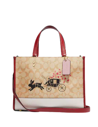 Coach Lunar New Year Dempsey Carryall In Signature Canvas With Rabbit ...