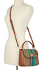 Coach Marlie Top Handle Satchel In Signature Canvas With Stripe