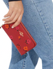 Coach Medium Id Zip Wallet With Peony Print