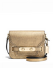 Coach Metallic Pebble Leather Swagger Small Shoulder Bag