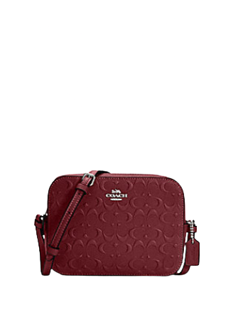 ☆COACH☆CHARLES CAMERA BAG IN SIGNATURE LEATHER NWT COACH CHARLES TANGERINE LEATHER CAMERA BAG WITH NY SPACE