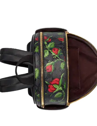 Coach Mini Court Backpack In Signature Canvas With Fairytale Rose Print