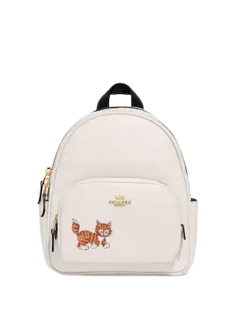 Coach Mini Court Backpack With Dancing Kitten