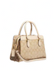 Coach Mini Darcie Carryall In Blocked Signature Canvas