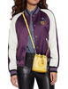 Coach Mini Dempsey Bucket Bag In Signature Jacquard With Stripe And Coach Patch