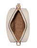 Coach Mini Dempsey Camera Bag In Signature Jacquard With Coach Patch And Heart Charm