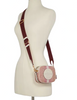 Coach Mini Dempsey Camera Bag In Signature Jacquard With Coach Patch And Heart Charm