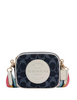 Coach Mini Dempsey Camera Bag In Signature Jacquard With Coach Patch