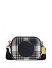 Coach Mini Dempsey Camera Bag With Garden Plaid Print And Coach Patch