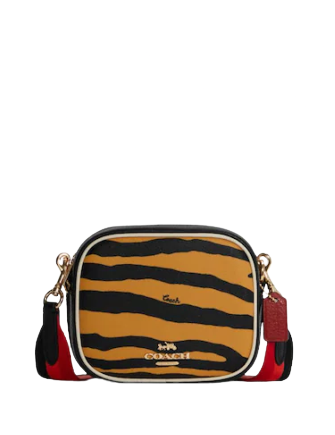 Coach Mini Dempsey Camera Bag With Tiger Print