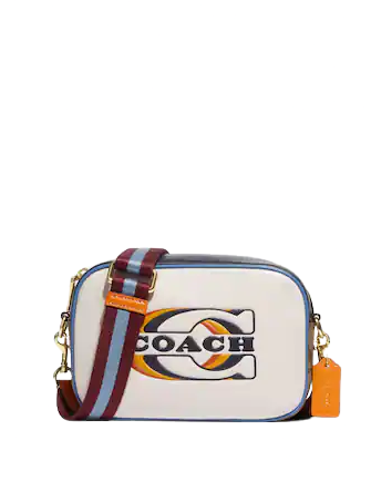 Coach Mini Jamie Camera Bag In Colorblock Signature Canvas With Coach Stamp