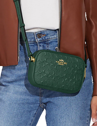 Mini jamie camera bag in signature leather Clearance