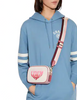 Coach Mini Jamie Camera Bag With Stripe Heart Motif