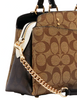 Coach Mini Lillie Carryall In Blocked Signature Canvas