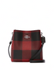 Coach Mini Town Bucket Bag With Buffalo Plaid Print