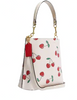 Coach Mollie Bucket 22 With Heart Cherry Print