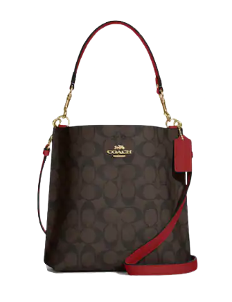 Coach Mollie Bucket Bag 22 In Signature Canvas