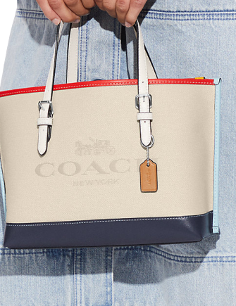 coach colorblock tote