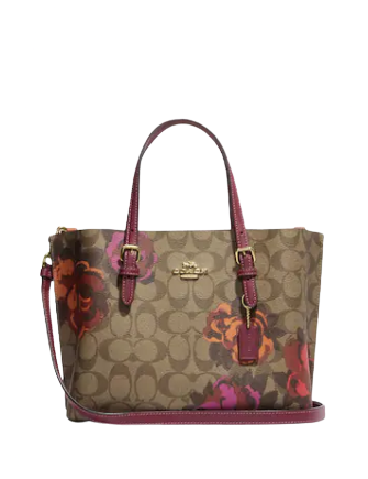 Coach Mollie Tote 25 In Signature Canvas With Jumbo Floral Print
