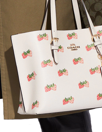 Coach Mollie Tote 25 With Strawberry Print | Brixton Baker Coach Mollie Tote 25 With Strawberry Print | Brixton Baker
