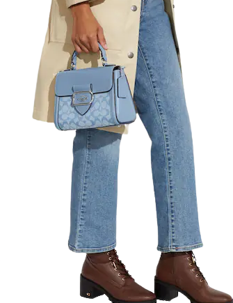 Coach Morgan Top Handle Satchel In Signature Chambray