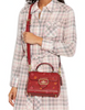 Coach Morgan Top Handle Satchel With Peony Print