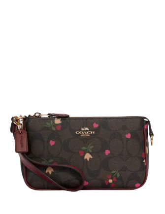 Coach Nolita 19 In Signature Canvas With Heart Petal Print