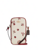 Coach North South Zip Phone Crossbody With Ladybug Floral Print