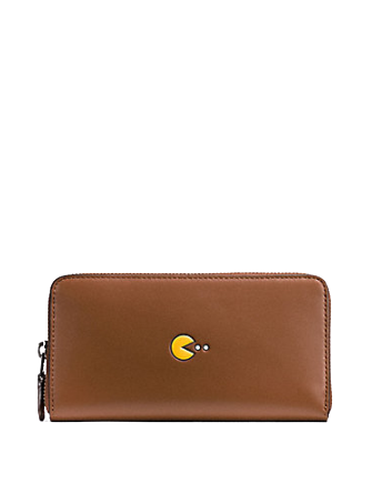 COACH Pac-Manデザイン 長財布 Coach Pac Man Accordion Zip Wallet in Calf Leather | Brixton