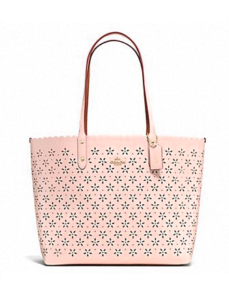 Coach City Tote in Laser Cut Leather