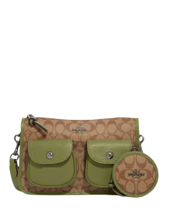 Coach Pennie Crossbody With Coin Case In Signature Canvas