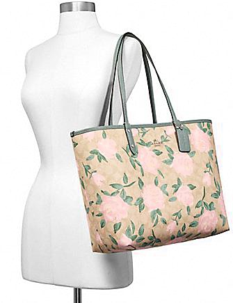 Coach Reversible City Tote in Ombre Signature Print Canvas