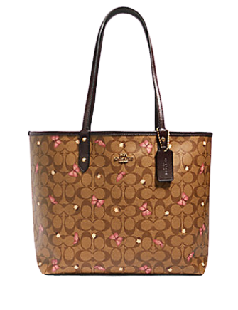 Coach Reversible City Tote in Signature Canvas With