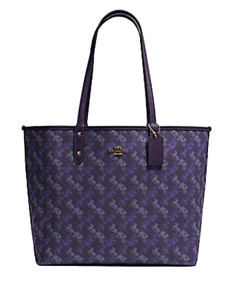 Coach Reversible City Tote in Signature Canvas With Horse and  Carriage