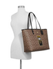 Coach Reversible City Tote in Signature Canvas With Pac Man Game