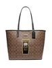 Coach Reversible City Tote in Signature Canvas With Pac Man Game