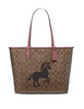 Coach Reversible City Tote in Signature Canvas With Unicorn Motif