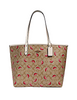 Coach Reversible City Tote In Signature Canvas With Watermelon Print