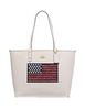 Coach Reversible City Tote With Americana Flag Motif