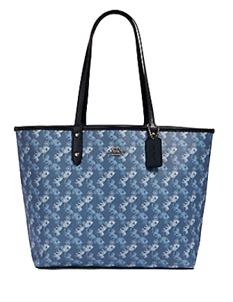 Coach Reversible City Tote With Horse and Carriage Print