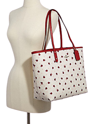Coach Reversible City Tote With Ladybug Print