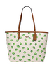Coach Reversible City Tote With Lime Print